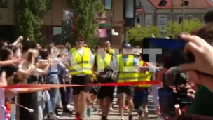 Doček maratonaca u Mariboru